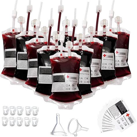 how to fill fake blood bags|real blood bag.